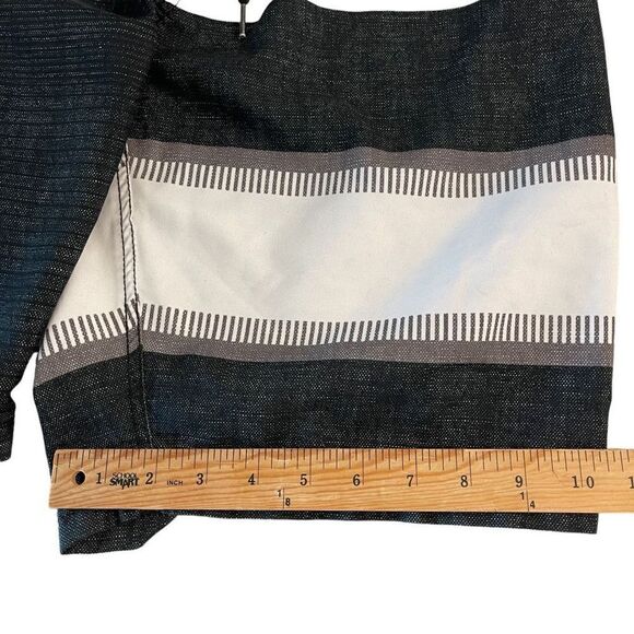 O'Neill Board Shorts String Tie Quick Dry Polyester Black White Size 36 - Picture 6 of 6